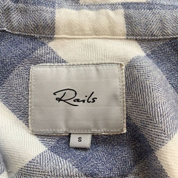Rails Britt S/S Top in River/White Check - Picture 10 of 13